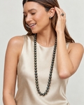 Opera Length 10-11mm Tahitian South Sea Pearl Necklace - AAAA Quality - Secondary Image