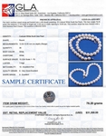 10-12mm White South Sea Round Pearl Necklace - AAA Quality - Third Image
