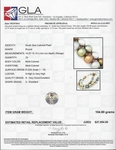 12-14mm Tahitian South Sea Pearl Multicolor Necklace - Model Image