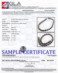 13-15mm Silver Tahitian South Sea Pearl Necklace - AAA Quality - Secondary Image