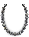 14-15.7mm Tahitian South Sea Multicolor Drop-Shape Pearl Necklace