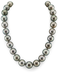 13-15mm Green Tahitian South Sea Pearl Necklace - AAA Quality