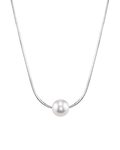 Pearl Moments - 7mm Freshwater Pearl Silver Adjustable Chain Necklace
