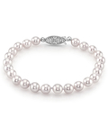 6.0-6.5mm Akoya White Pearl Bracelet - AAA Quality