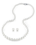 6.0-8.0mm Hanadama Pearl Necklace and Earring Set