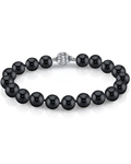 6.5-7.0mm Black Freshwater Pearl Bracelet - AAA Quality