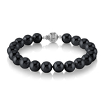 8.5-9.0mm Black Freshwater Pearl Bracelet - AAA Quality