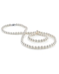 Opera Length 10.0-10.9mm Akoya White Pearl Necklace - GIA Certified