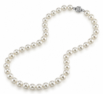 9.0-9.5mm Hanadama Akoya White Pearl Necklace