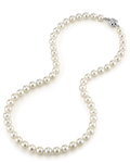 7.0-7.5mm Japanese Akoya White Choker Length Pearl Necklace- AAA Quality