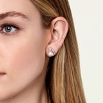 Japanese Akoya Pearls & Diamonds Rebecca earrings - Model Image