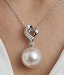 Akoya Pearl & Diamond Melissa Pendant - Secondary Image
