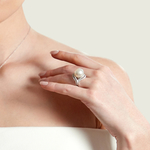 South Sea Pearl & Diamond Clara Ring - Model Image