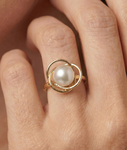 White South Sea Pearl Lexi Ring - Secondary Image