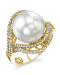 South Sea Pearl & Diamond Clara Ring - Third Image