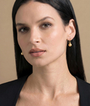 Golden South Sea Pearl Cindy Earrings - Model Image