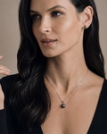 Tahitian South Sea Pearl Infinity Pendant - Model Image