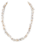 8.0-8.5mm White Freshwater Keshi Pearl Necklace