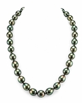 9-11mm Peacock Tahitian South Sea Baroque Pearl Necklace