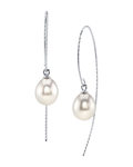 Triple White Freshwater Pearl Bonnie Earrings