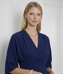 White Freshwater Pearl Linda Pendant & Earring Set - Model Image