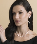 White Freshwater Pearl Emmy Earrings - Secondary Image