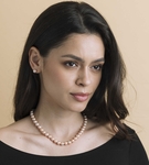 8.0-8.5mm Pink Freshwater Pearl Necklace & Earrings - Third Image