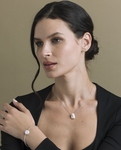 White Freshwater Baroque Pearl June Bracelet - Third Image