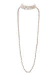 8.0-8.5mm Diana Quad 68" Length Freshwater Pearl Necklace - Model Image