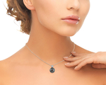 Tahitian South Sea Pearl & Diamond Dakota Pendant - Model Image