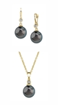 Tahitian South Sea Pearl & Diamond Michelle Jewelry Set