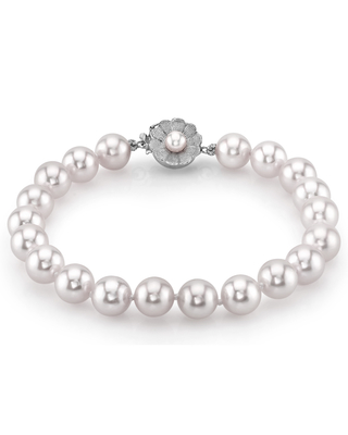 7.5-8.0mm Akoya White Pearl Bracelet