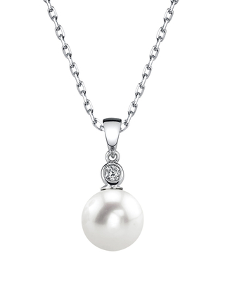 Freshwater Pearl & Diamond Michelle Pendant