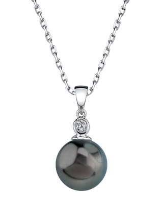 Tahitian South Sea Pearl & Diamond Michelle Pendant