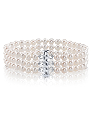 Triple Akoya Pearl Bracelet