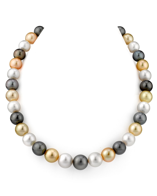 10-12.9mm South Sea Multicolor Pearl Necklace