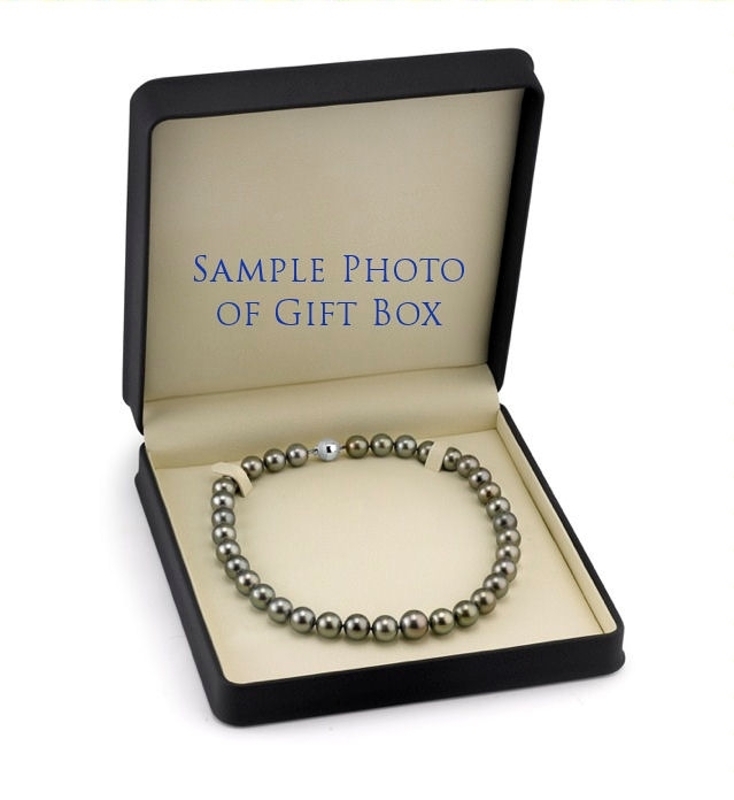 10-12mm Tahitian South Sea Pearl Necklace - AAAA Quality - Secondary Image