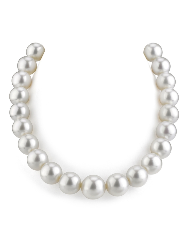 14-16.2mm White South Sea Pearl Necklace - AAAA Quality