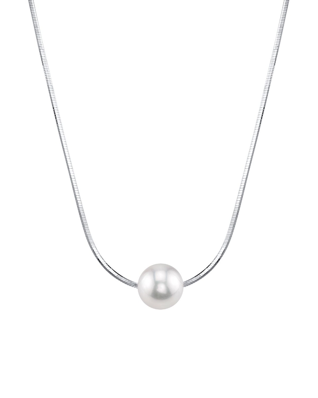 Pearl Moments - 7mm Freshwater Pearl Silver Adjustable Chain Necklace