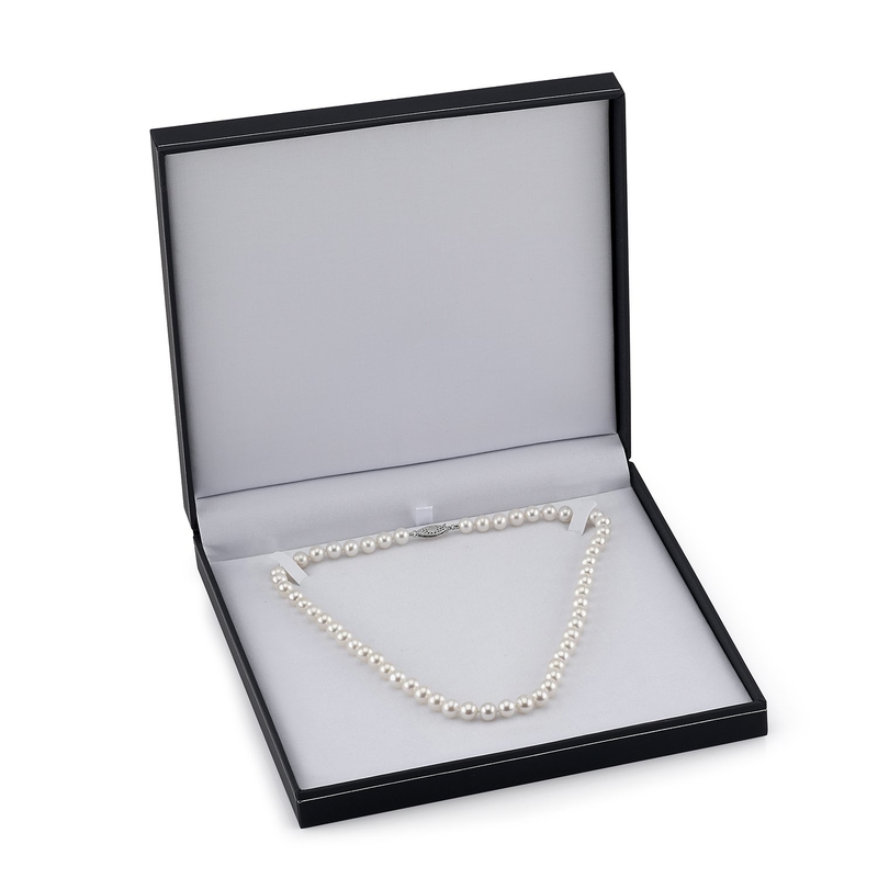 8-8.5mm White Freshwater Choker Length Pearl Necklace - Third Image