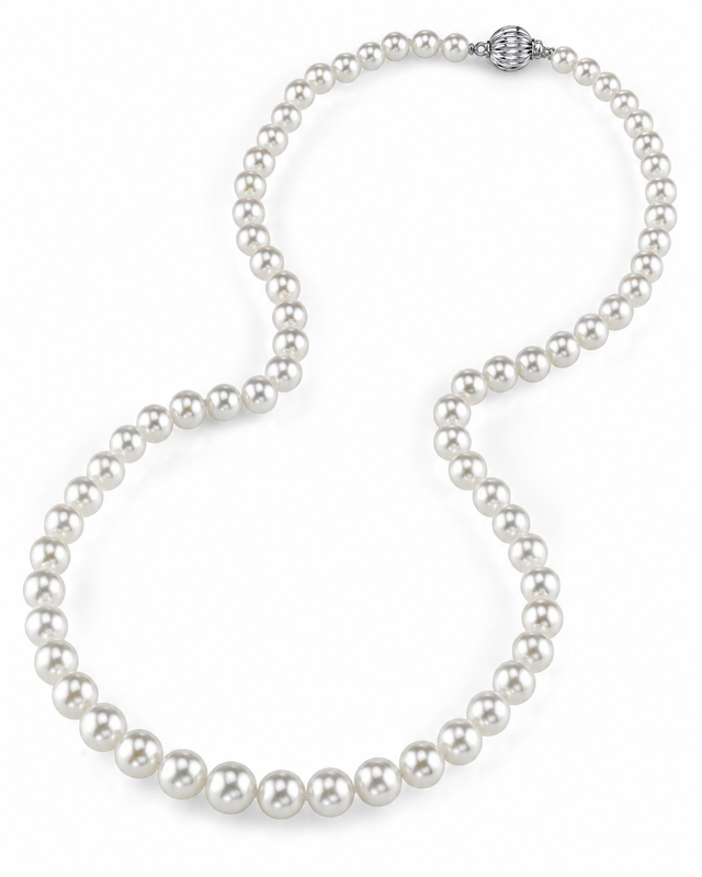 5.0-5.5mm Hanadama Akoya White Pearl Necklace