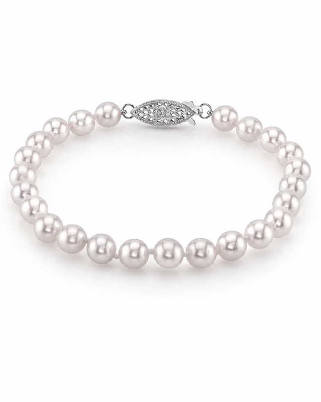 6.0-6.5mm Akoya White Pearl Bracelet