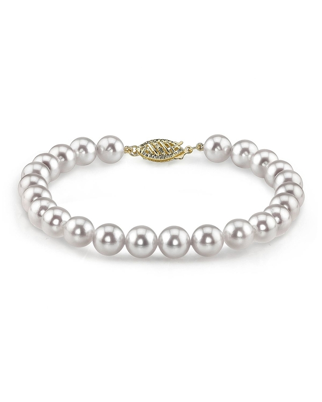 5.5-6.0mm Akoya White Pearl Bracelet - Third Image