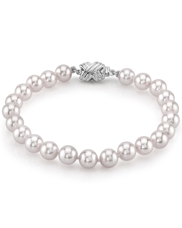 6.5-7.0mm Akoya White Pearl Bracelet