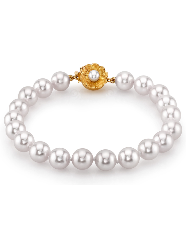 7.5-8.0mm Akoya White Pearl Bracelet - Third Image