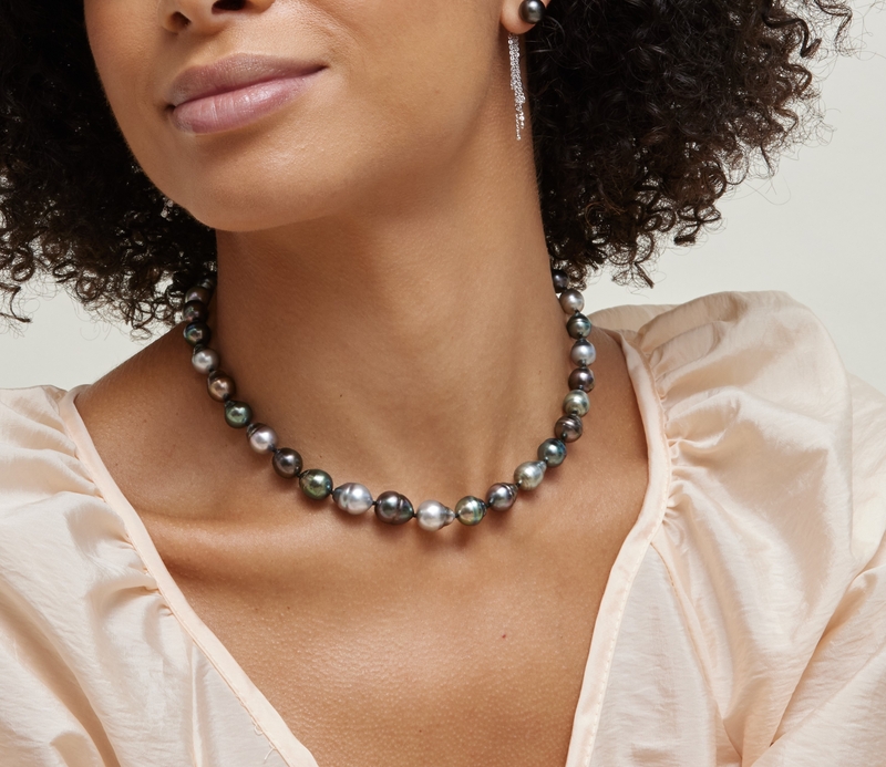Tahitian pearl deals necklace baroque