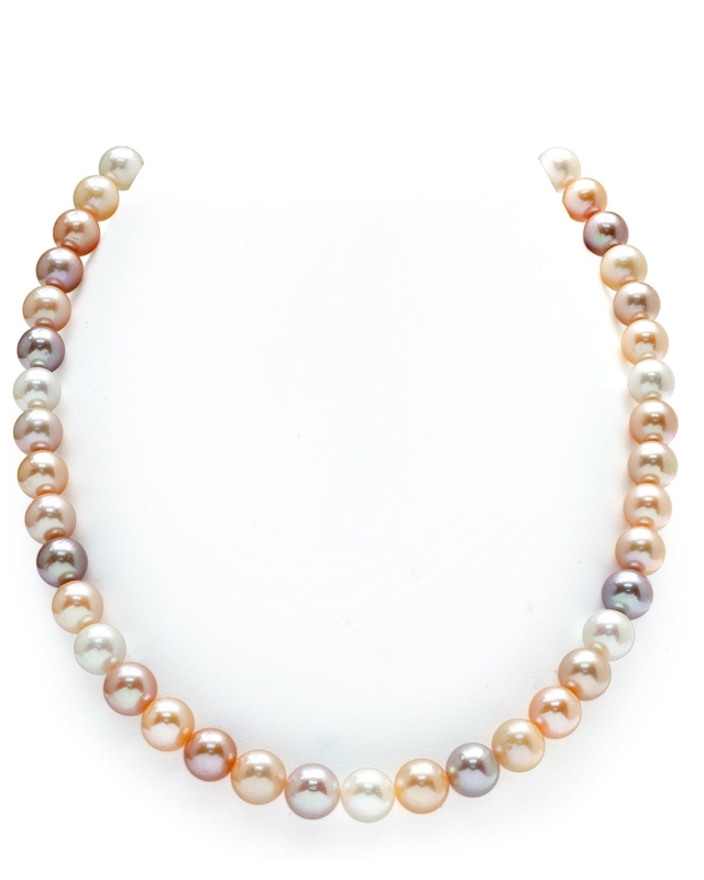 8.0-8.5mm Freshwater Multicolor Pearl Necklace - AAA Quality