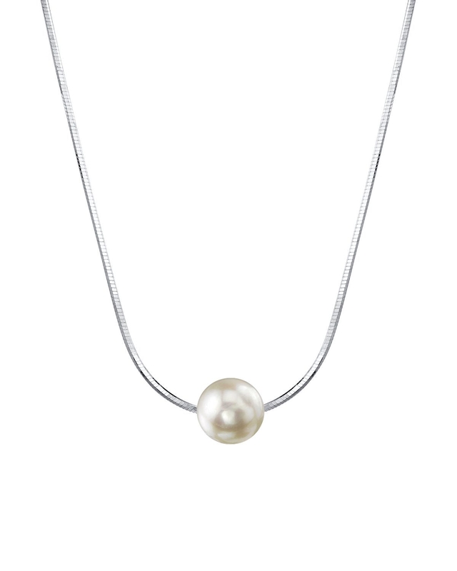 Pearl Moments - 7.0-7.5mm Akoya Pearl Silver Adjustable Chain Necklace