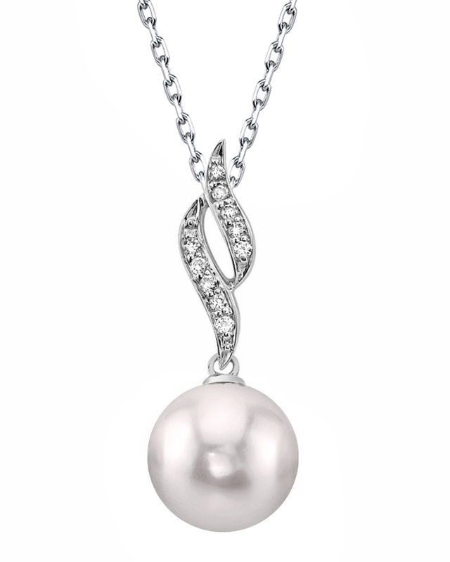 Akoya Pearl & Diamond Suzanna Pendant