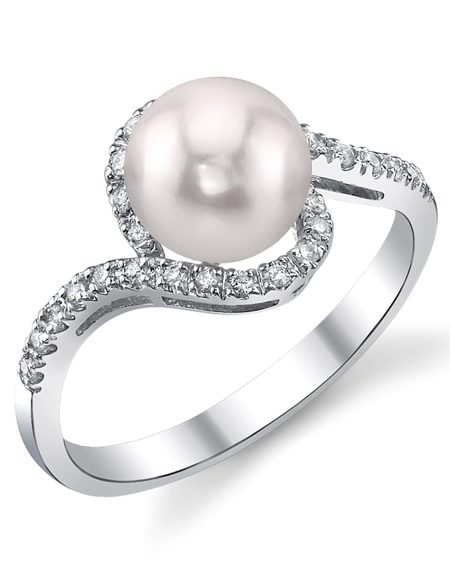 Akoya Pearl & Diamond Cheryl Ring